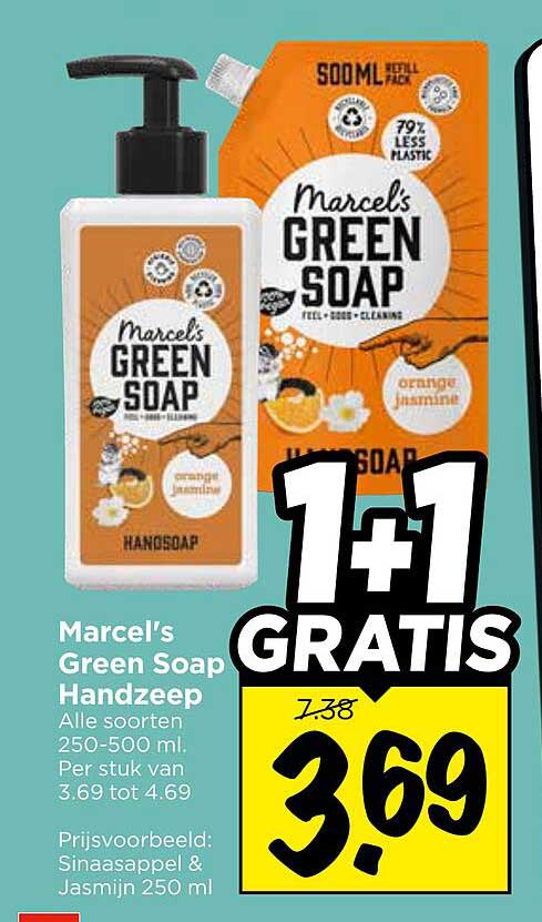 Marcel’s Green Soap Handzeep 1+1 GRATIS