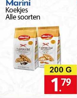 Marini Koekjes Alle soorten