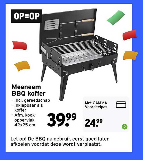 Meeneem BBQ koffer