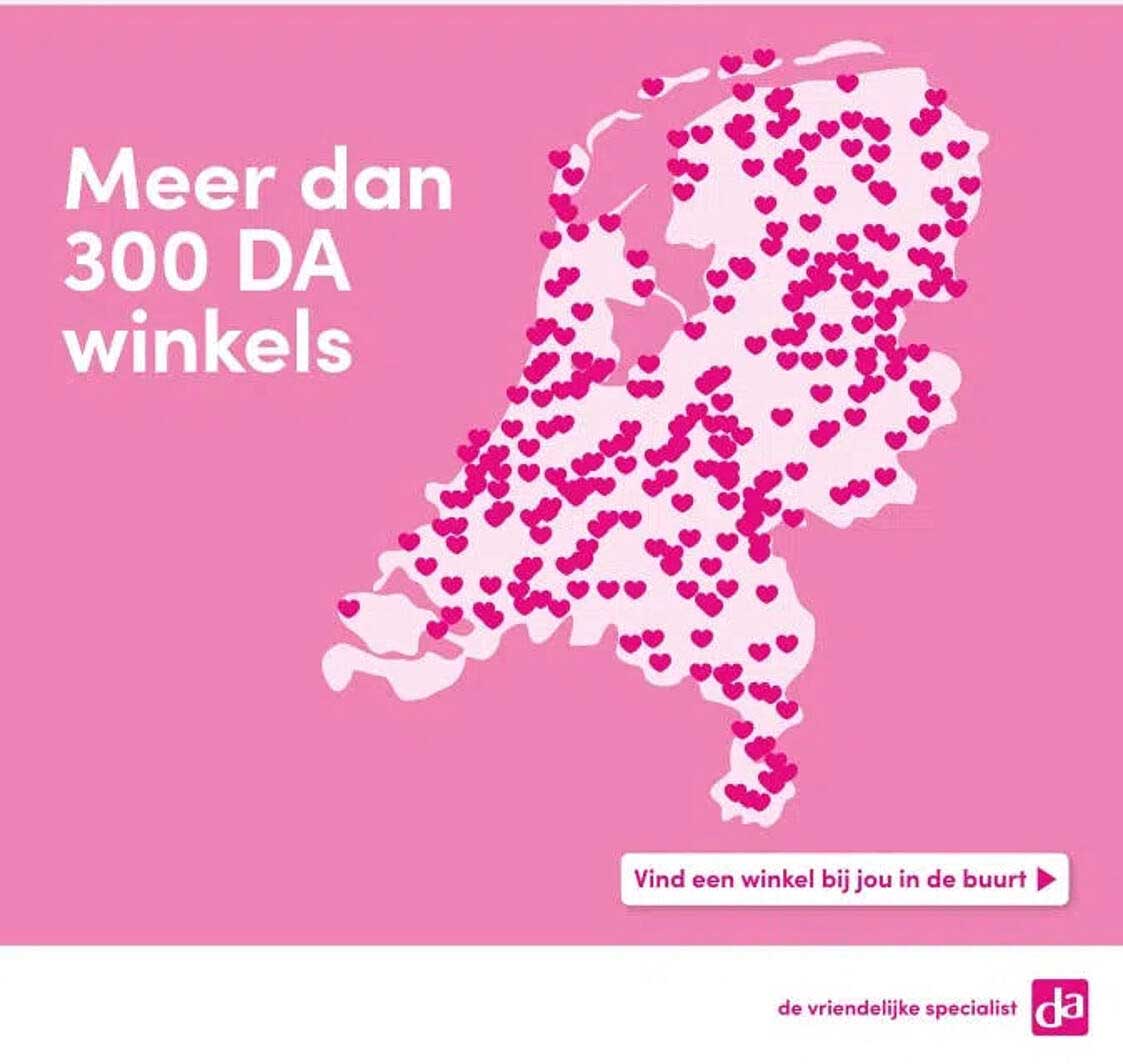 Meer dan 300 DA winkels