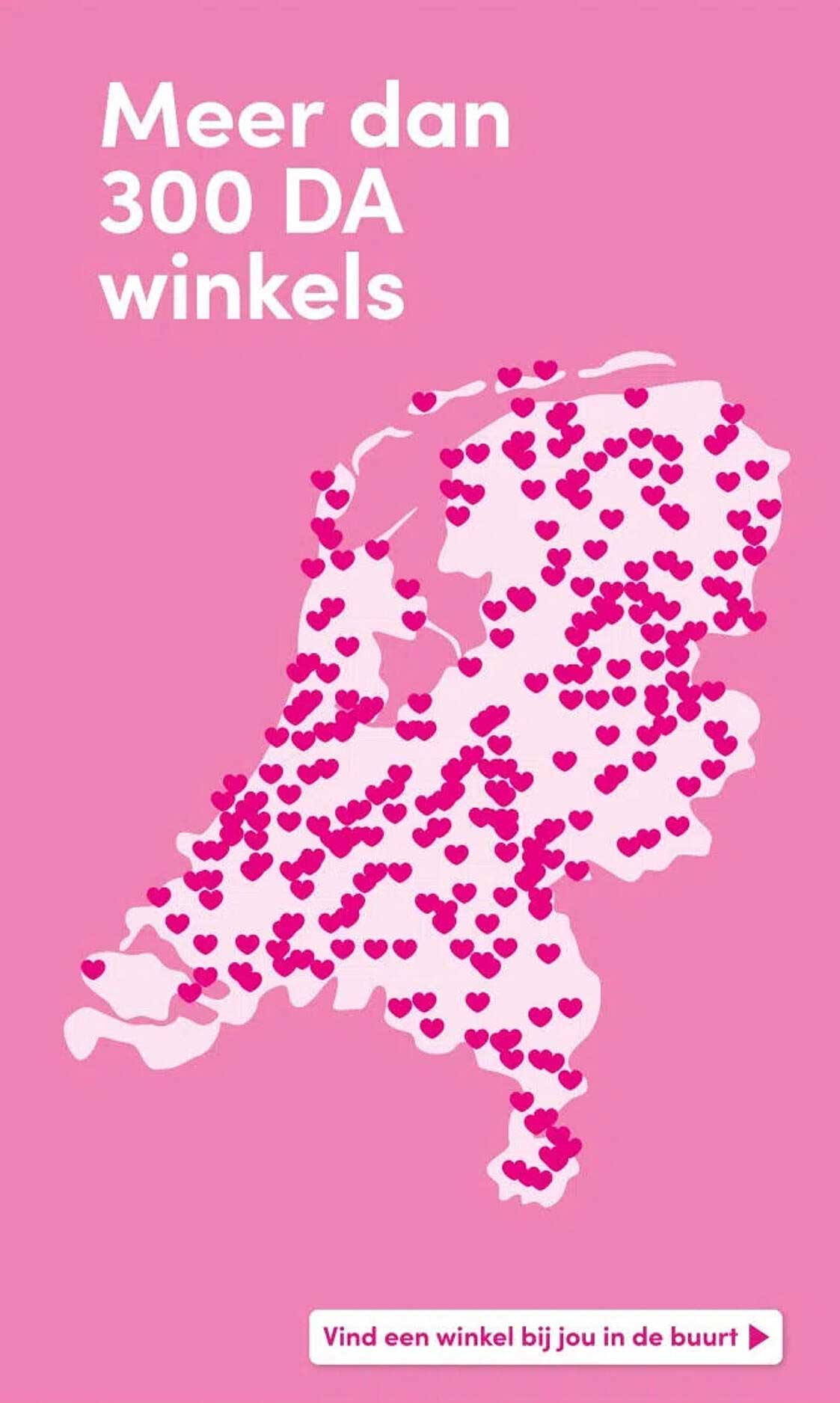 Meer dan 300 DA winkels