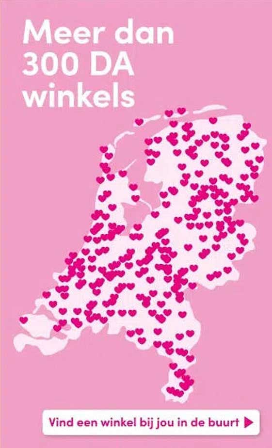Meer dan 300 DA winkels