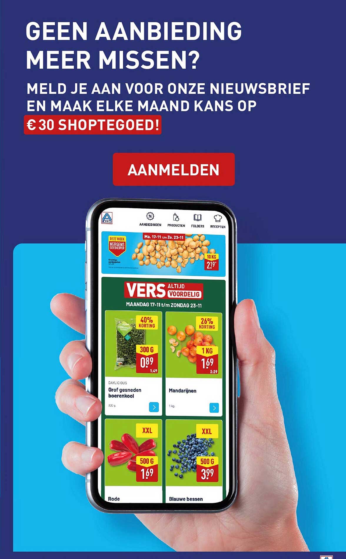 Meld je aan voor onze nieuwsbrief en maak elke maand kans op € 30 shoptegoed!