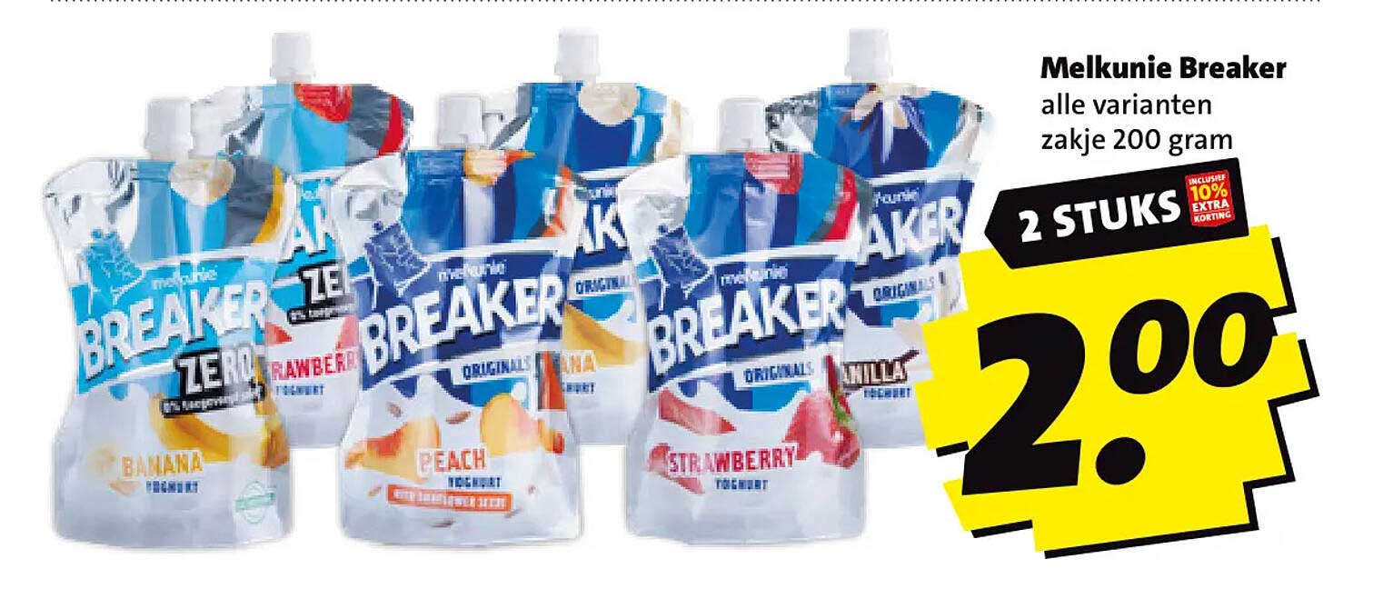 Melkunie Breaker alle varianten zakje 200 gram 2 stuks
