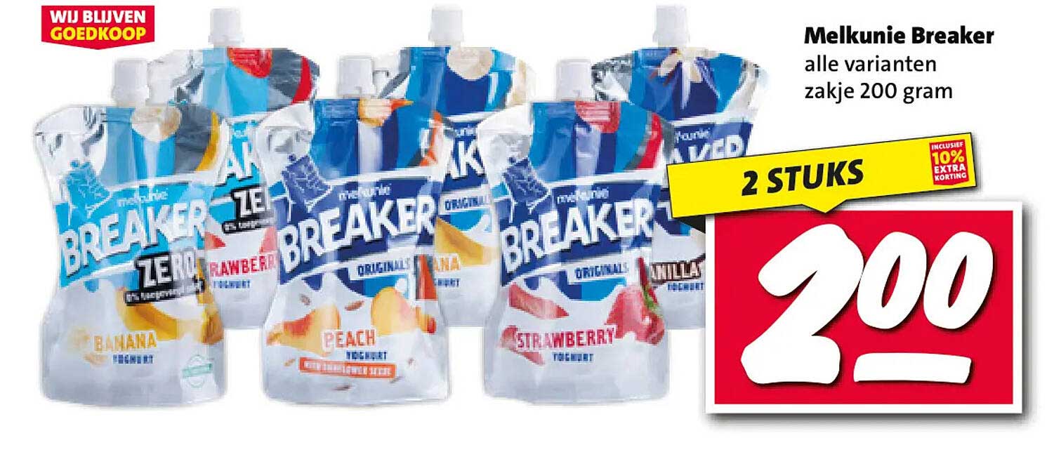 Melkunie Breaker alle varianten zakje 200 gram 2 STUKS