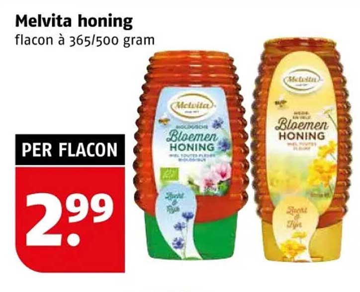 Melvita honing flacon à 365/500 gram