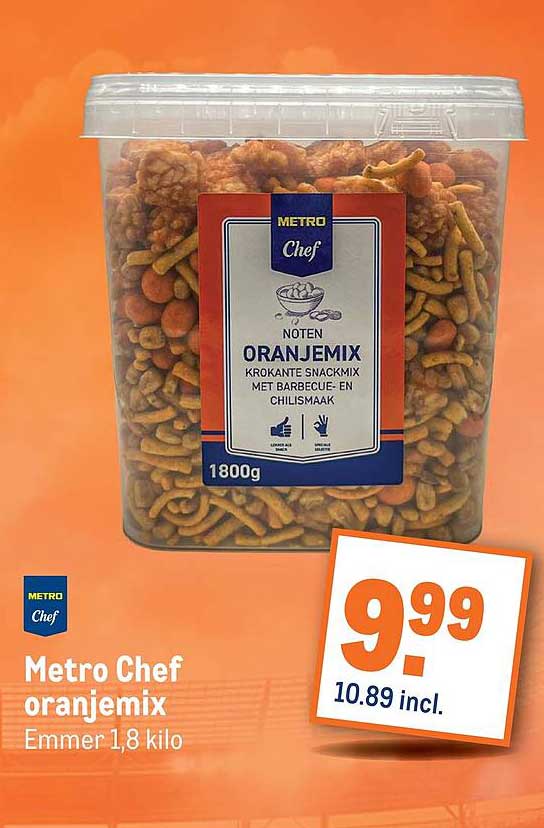 Metro Chef oranjemix Emmer 1,8 kilo