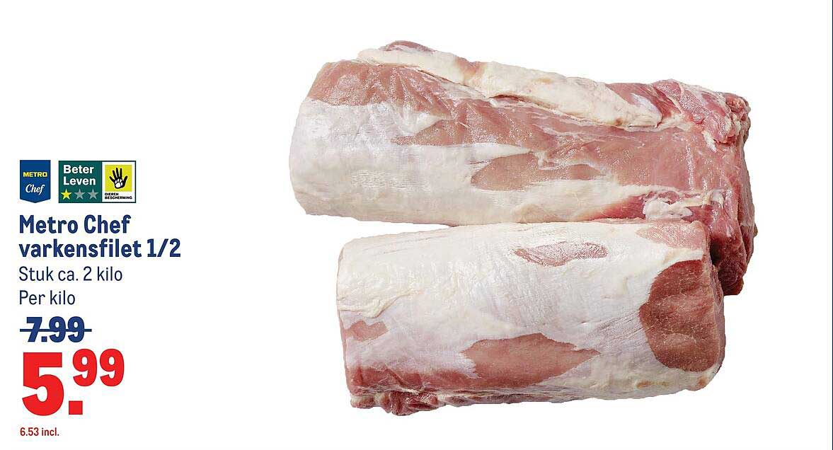 Metro Chef varkensfilet 1/2
