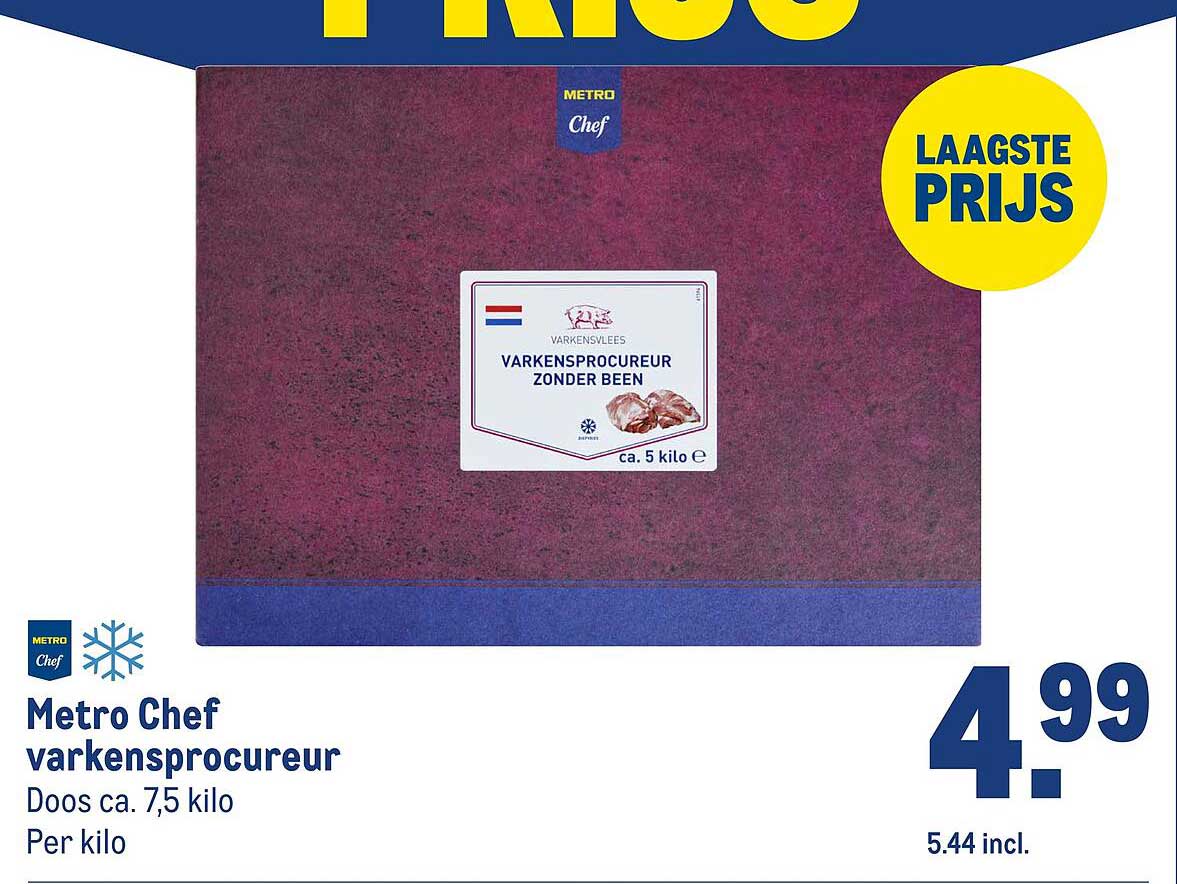 Metro Chef varkensprocureur