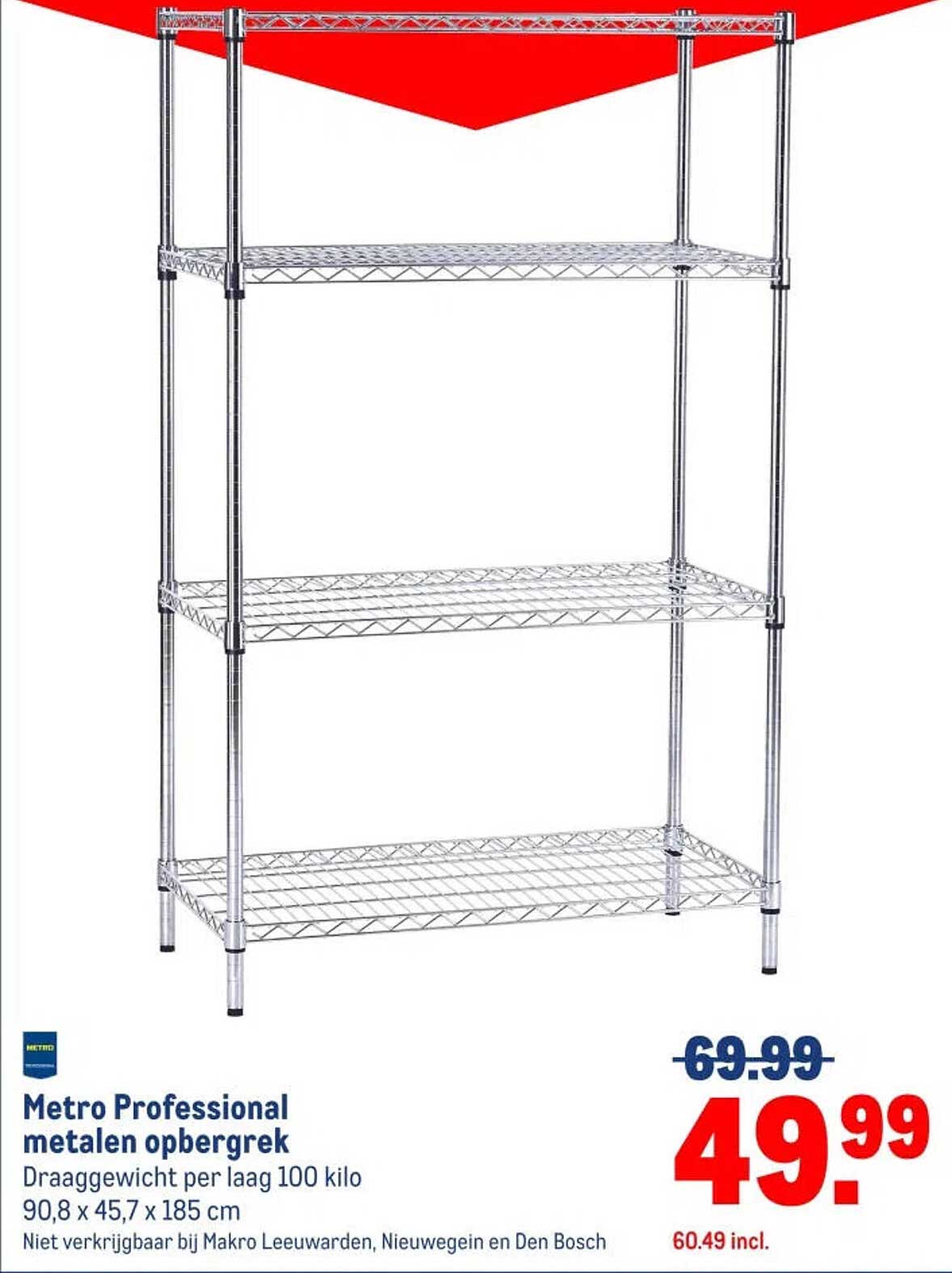 Metro Professional metalen opbergrek