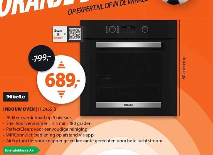 Miele INBOUW OVEN H 2465 B