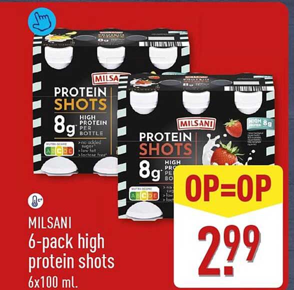 Milsani 6-pack high protein shots
