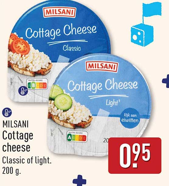 MILSANI Cottage cheese Classic of light. 200 g.