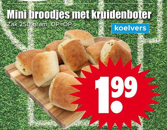 Mini broodjes met kruidenboter