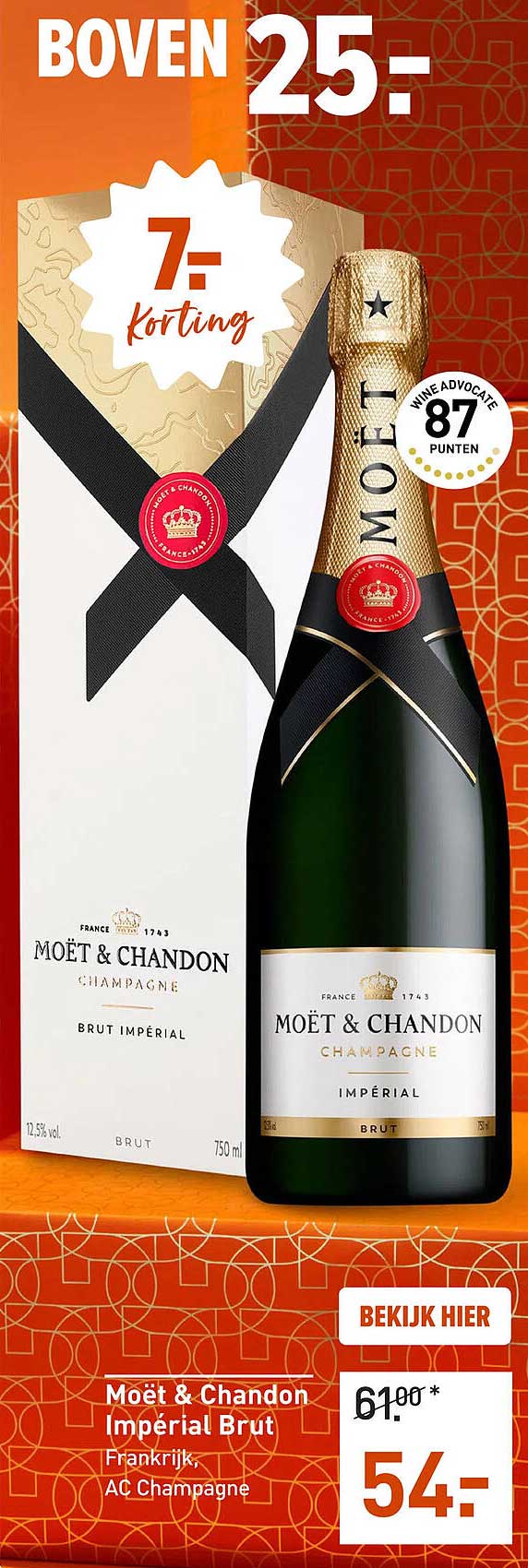 Moët & Chandon Impérial Brut 7,- korting