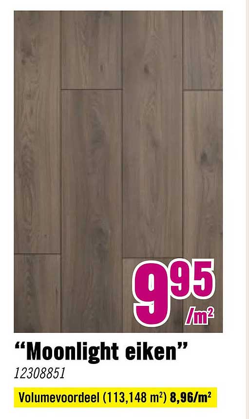 “Moonlight eiken” Volumevoordeel (113,148 m²) 8,96/m²
