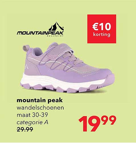 mountain peak wandelschoenen maat 30-39 categorie A