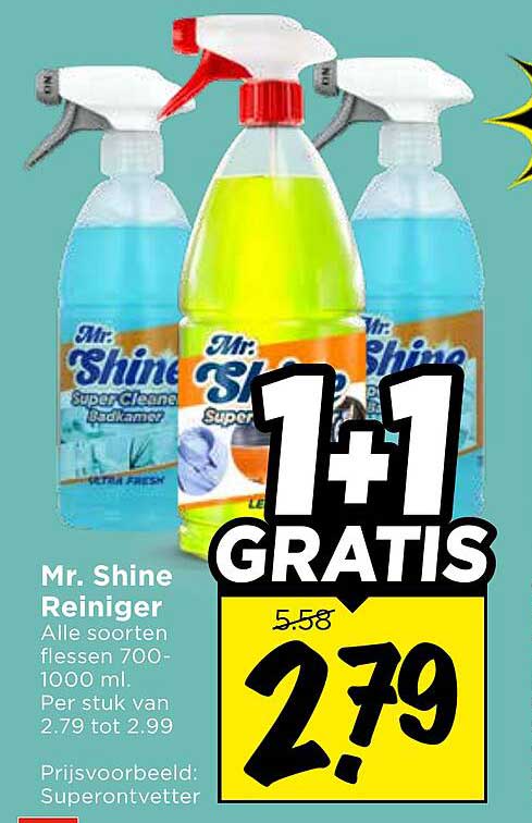 Mr. Shine Reiniger 1+1 GRATIS