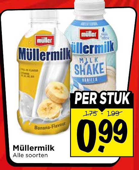 Müllermilk Alle soorten PER STUK