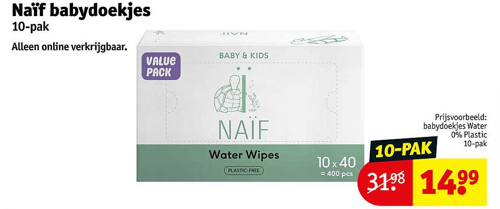 Naïf babydoekjes 10-pak