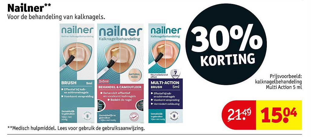 Nailner Voor de behandeling van kalknagels. 30% KORTING
