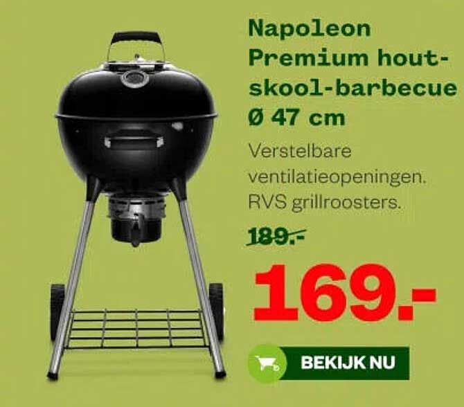 Napoleon Premium houtskool-barbecue Ø 47 cm