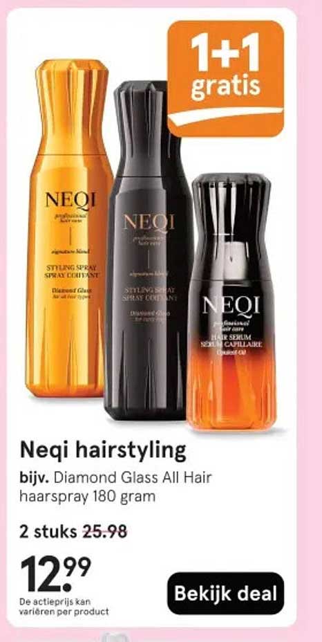 Neqi hairstyling 1+1 gratis