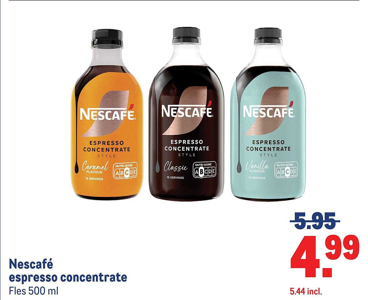 Nescafé espresso concentrate Fles 500 ml