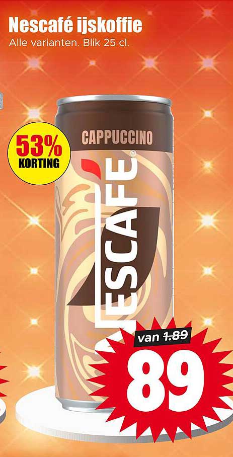 Nescafé ijskoffie Cappuccino 53% korting
