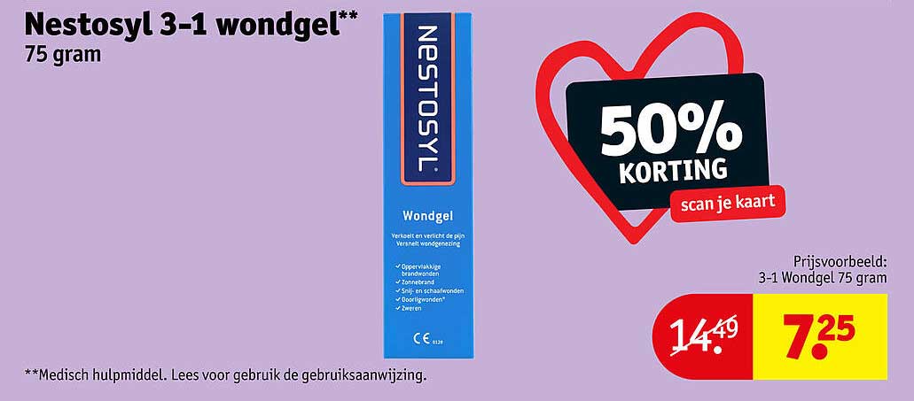Nestosyl 3-1 wondgel** 75 gram 50% KORTING scan je kaart