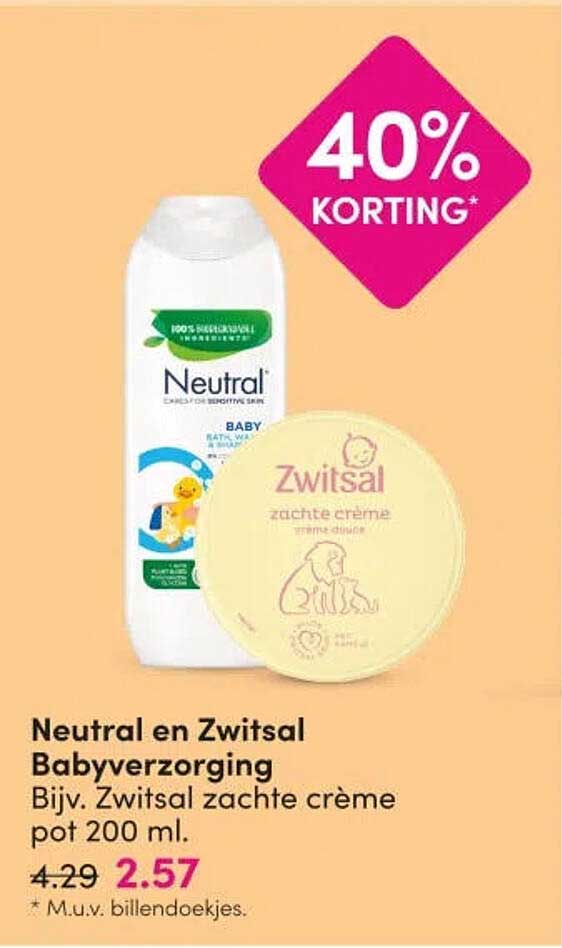 Neutral en Zwitsal Babyverzorging