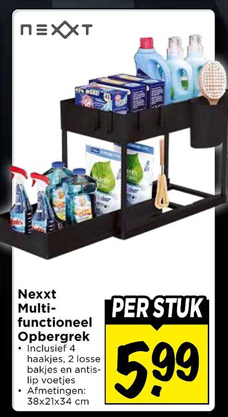 Nexxt Multi-functioneel Opbergrek PER STUK