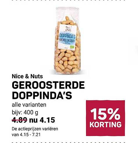 Nice & Nuts GEROOSTERDE DOPPINDA'S