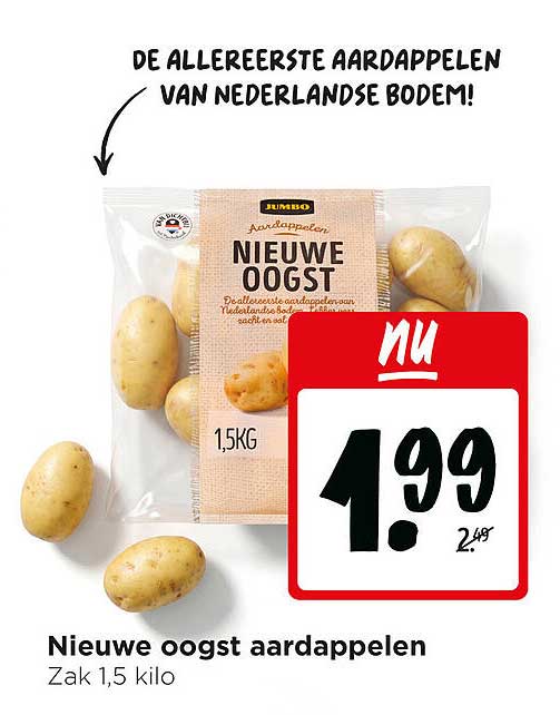 Nieuwe oogst aardappelen
