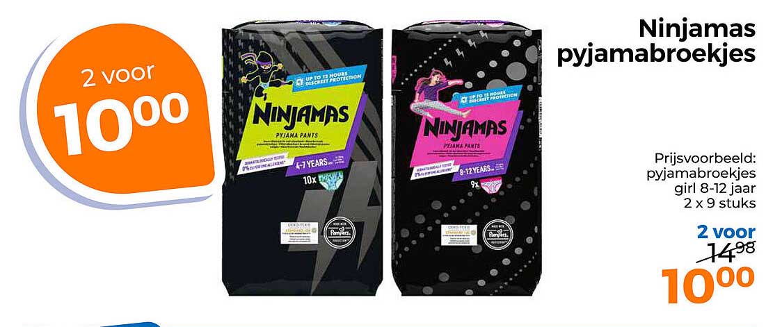 Nijamas pyjamabroekjes 2 voor 10,00