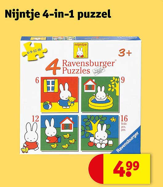 Nijntje 4-in-1 puzzel