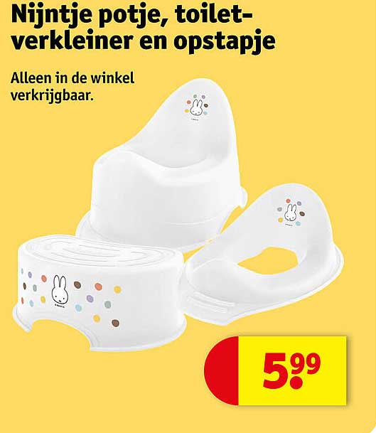 Nijntje potje, toilet-verkleiner en opstapje