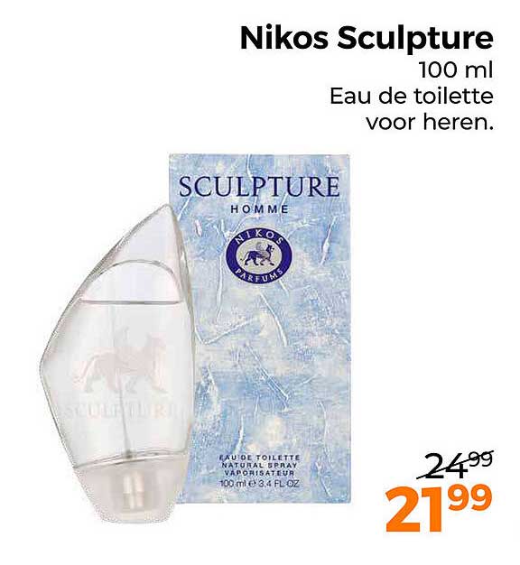 Nikos Sculpture 100 ml Eau de toilette voor heren.