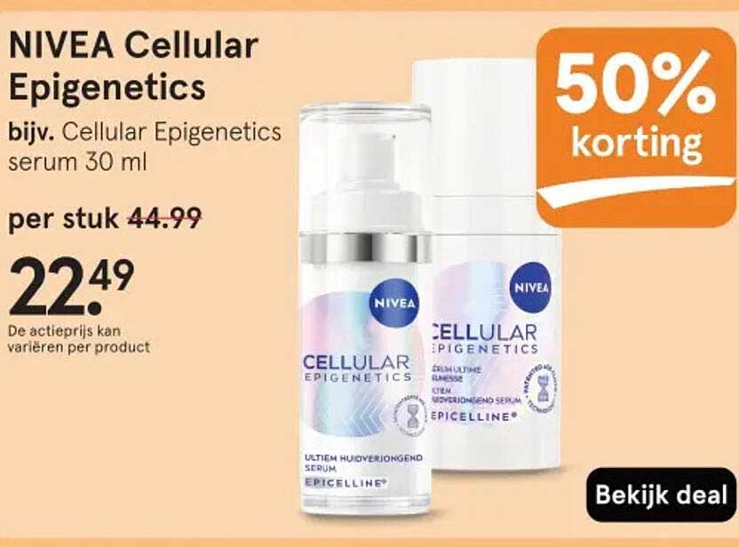 NIVEA Cellular Epigenetics 50% korting
