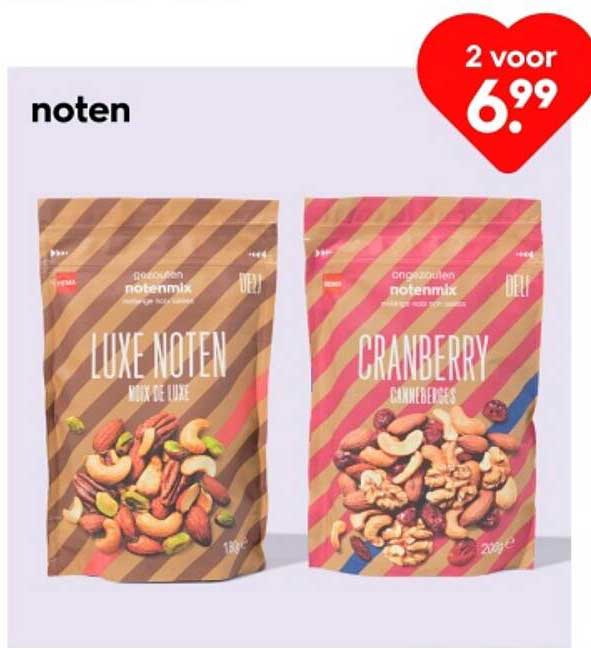noten 2 voor 6,99