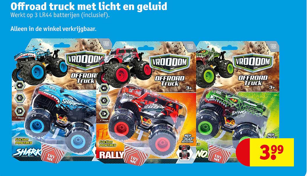 Offroad truck met licht en geluid