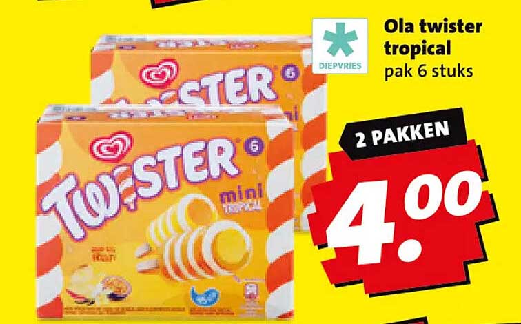Ola twister tropical pak 6 stuks 2 pakken