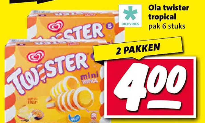 Ola twister tropical pak 6 stuks 2 PAKKEN