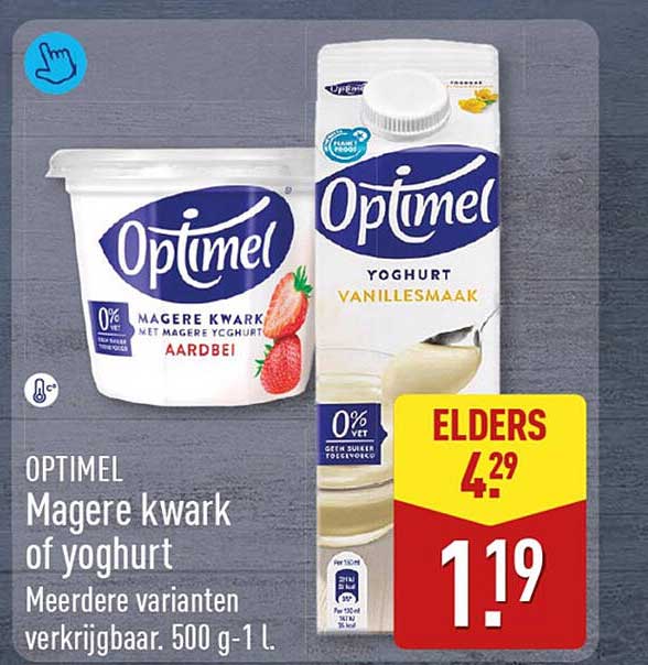 OPTIMEL Magere kwark of yoghurt