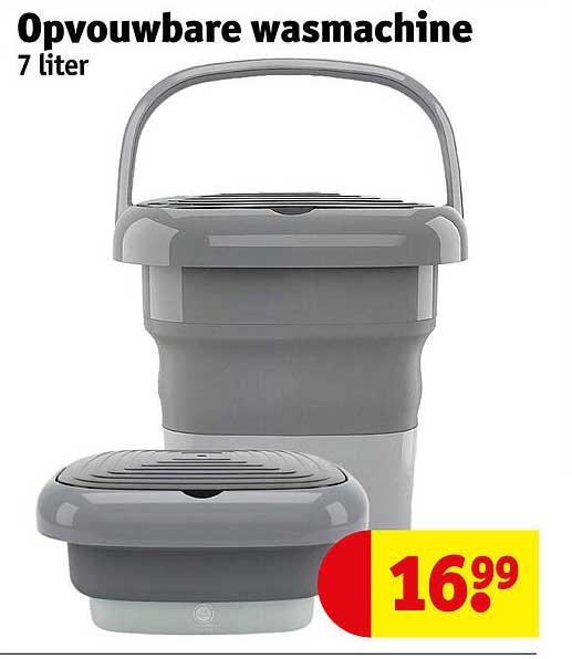 Opvouwbare wasmachine 7 liter