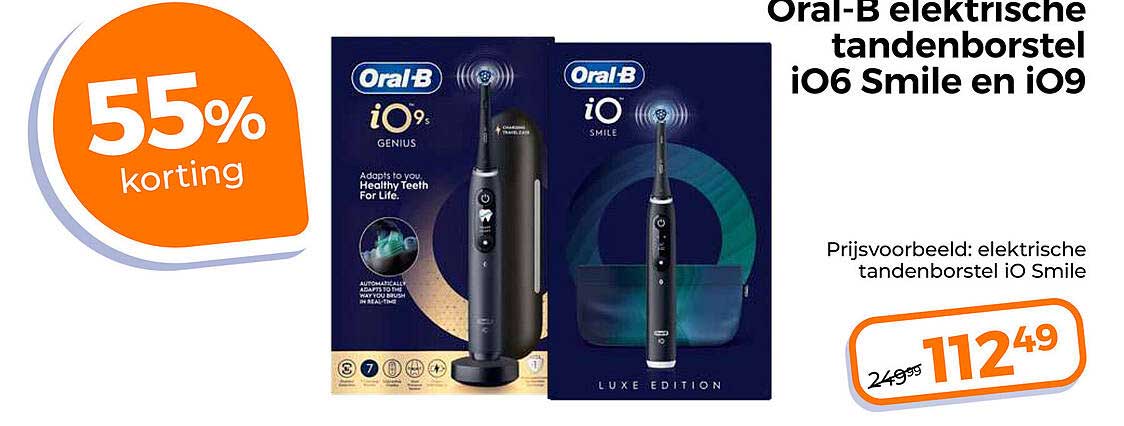 Oral-B elektrische tandenborstel iO6 Smile en iO9
