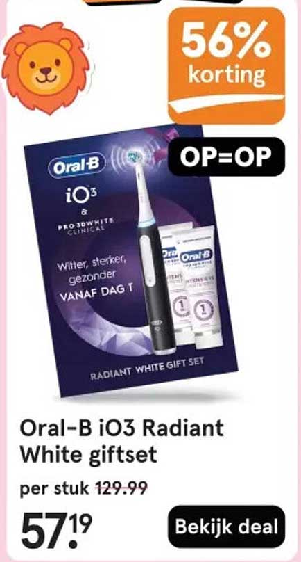 Oral-B iO3 Radiant White giftset