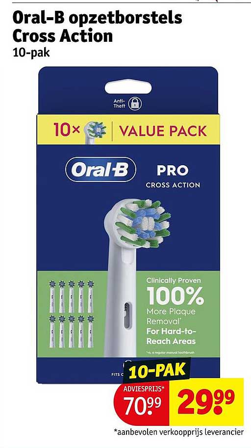 Oral-B opzetborstels Cross Action 10-pak