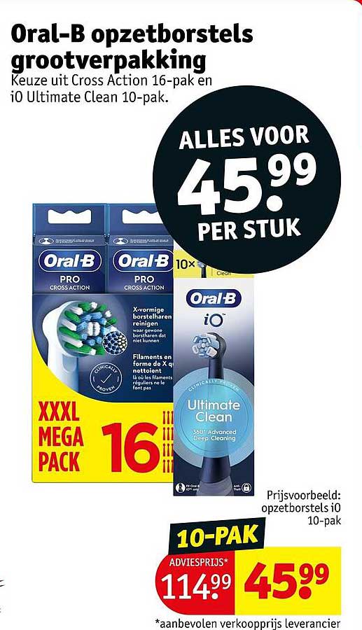 Oral-B opzetborstels grootverpakking