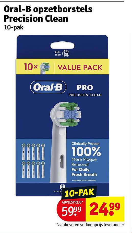 Oral-B opzetborstels Precision Clean 10-pak